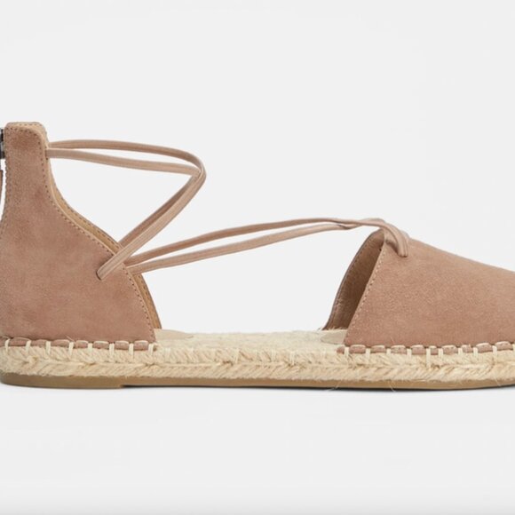 Eileen Fisher Shoes - New Eileen Fisher Women's Lace Suede Espadrille Strap Sandal Size 7.5 MSRP $160